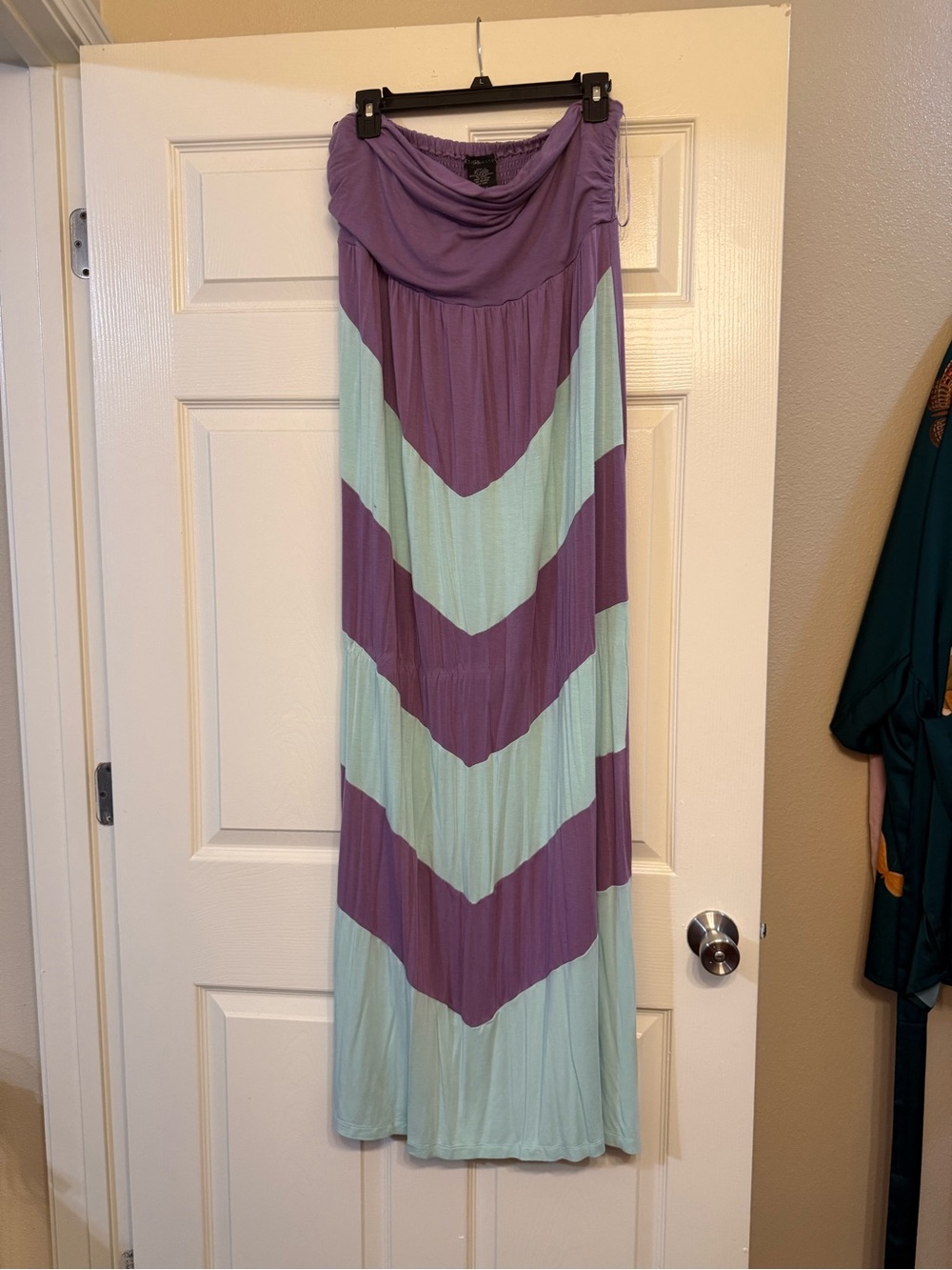 Signature Lavender Smocked Waist Midi Skirt